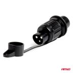 Wtyczka elektryczna 3 PIN złącze 3 pinowe - AMIO AMI03213 — zdjęcie 2