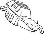 Tłumik układu wydechowego tył - BOSAL BOS235-151