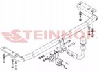 Hak holowniczy kula-A przykręcana - STEINHOF STEV-303 — zdjęcie 5