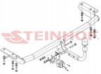 Hak holowniczy kula-A przykręcana - STEINHOF STEV-303 — zdjęcie 3