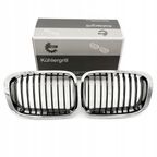 Grill bmw pojedyncza listwa, chrom. obudowa, czarne paski, … - SKV 66SKV064