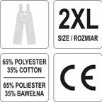 Spodnie Robocze Ogrodniczki DAN Rozm. XXL - YATO YATYT-80294 — zdjęcie 2