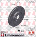Tarcza hamulcowy prawa - ZIMMERMANN 400.5516.55 — zdjęcie 2