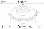 Tarcza hamulcowyulcowa malowana x1 - VALEO 672677 — zdjęcie 3