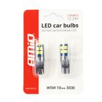 Żarówki LED W5W CANBUS 10SMD 3030 T10 12V 24V - AMIO AMI02447 — zdjęcie 5