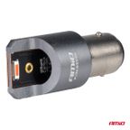 Żarówki LED FULL CANBUS PRO P21/5W 2x1860 SMD czerwone 12V 24V - AMIO AMI03596 — zdjęcie 3