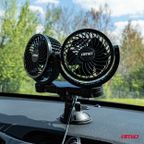 Wentylator wiatrak samochodowy z przyssawką 24V - AMIO AMI03011 — zdjęcie 2