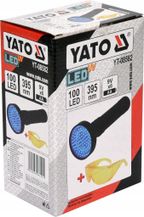 Zestaw Latarka UV 100 LED i Okulary - YATO YATYT-08582 — zdjęcie 4