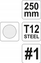 Pilnik do Metalu Okrągły 250MM 1 Szt. - YATO YATYT-6227 — zdjęcie 2