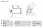 Rozrusznik db om601-602 sprint - BOSCH 0 986 017 260 — zdjęcie 2