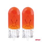Żarówki halogenowe T10 W5W W2.1x9.5d 12V 2szt. blister - AMIO 03347 — zdjęcie 2