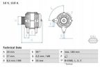 Alternator - BOSCH 0 986 082 730