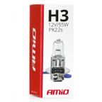 Żarówka halogenowa H3 12V 55W filtr UV (E8) - AMIO AMI01478 — zdjęcie 3