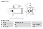 Rozrusznik vw 1,0-1,3 golf/pol - BOSCH 0 986 013 590 — zdjęcie 2