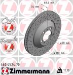Tarcza hamulcowy lewa - ZIMMERMANN 460.4524.70 — zdjęcie 2