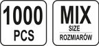 Zawleczki Proste 1000 szt. Mix - YATO YATYT-06885 — zdjęcie 5