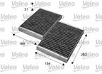Filtr kabinowy węglowy - VALEO 715643 — zdjęcie 2