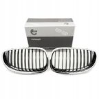 Grill bmw pojedyncza listwa, czarny chrom, bmw 5 e60 - SKV 66SKV169