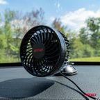 Wiatrak samochodowy wentylator z przyssawką 12V - AMIO AMI03001 — zdjęcie 2