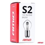 Żarówka halogenowa S2 12V 35/35W BA20d - AMIO AMI03368 — zdjęcie 4