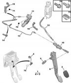 Element pedału - OE 214872