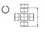 Krzyżak wału napędowego - GKN U100/L