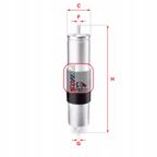 Filtr paliwa - SOFIMA S1839B