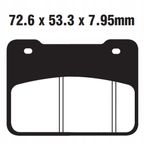 Klocki hamulcowe. moto. - EBC Brakes SFA627HH
