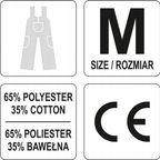 Spodnie Robocze Ogrodniczki DAN Rozm. M - YATO YATYT-80291 — zdjęcie 2
