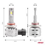 Żarówki samochodowe LED seria X2 HB4 9006 6500K Canbus - AMIO AMI02976 — zdjęcie 3