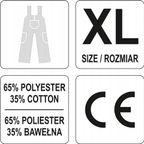 Spodnie Robocze Ogrodniczki DAN Rozm. XL - YATO YATYT-80293 — zdjęcie 2