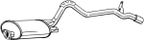Tłumik układu wydechowego tył - BOSAL BOS283-605