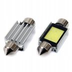 Żarówki LED CANBUS COB3 Festoon C5W C10W C3W 39mm White 12V - AMIO AMI01640 — zdjęcie 3