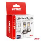 Żarówki samochodowe LED seria X4 Aviator HIR2 9012 6500K Canbus - AMIO 03768 — zdjęcie 5
