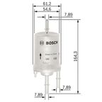 Filtr paliwa, wtrysk benzyny - BOSCH F 026 403 008 — zdjęcie 2