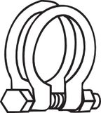 Obejma układu wydechowego - BOSAL BOS250-547