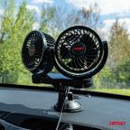 Wentylator wiatrak samochodowy z przyssawką 12V - AMIO AMI03010 — zdjęcie 2