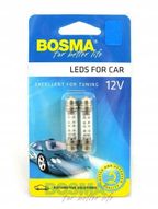 Led 12v 6xled sv8,5 10x42mm niebieska - BOSMA LED2922