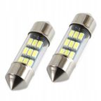 Żarówki LED STANDARD 3014 9SMD Festoon C5W C10W C3W 31mm White 12V - AMIO AMI01089 — zdjęcie 2