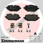 Klocki hamulcowe - ZIMMERMANN 26687.180.2