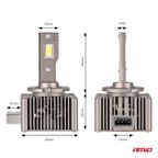 Żarówki żarniki LED seria XD D1S D1R 6500K Canbus - AMIO AMI03310 — zdjęcie 3