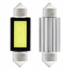 Żarówki LED CANBUS COB3 Festoon C5W C10W C3W 39mm White 12V - AMIO AMI01640 — zdjęcie 2