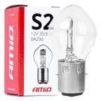 Żarówka halogenowa S2 12V 35/35W BA20d - AMIO AMI03368