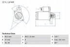 Rozrusznik vw 2,4-3,0 a4/a6/a8 passat 95- - BOSCH 0 986 018 340 — zdjęcie 2