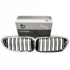Grill bmw podwójna listwa, czarny chrom, bmw 5 g30 - SKV 66SKV196