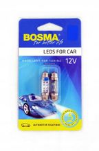 Led 12v sv8,5 10x36 rurka niebieska - BOSMA LED2878