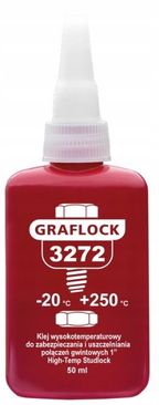 Klej do gwintow graflock 3272 50ml czerw - GRAFEN GRFGP3272 — zdjęcie 2