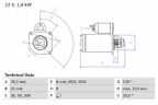 Rozrusznik bmw e36/39/46/60/65 - BOSCH 0 986 017 110 — zdjęcie 2