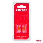 Żarówki halogenowe T10 W5W W2.1x9.5d 12V 2szt. blister - AMIO 03347 — zdjęcie 3