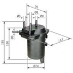 Filtr przewodu paliwowego - BOSCH 0 450 907 013 — zdjęcie 2